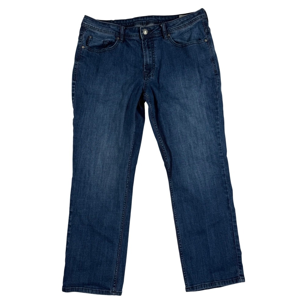 Buffalo David Bitton Jackson X Jeans Mens 36x30(29) Blue Straight Stretch Denim